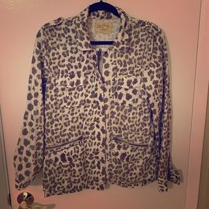 Leopard light jacket size medium lily Aldridge